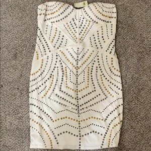 White studded dress